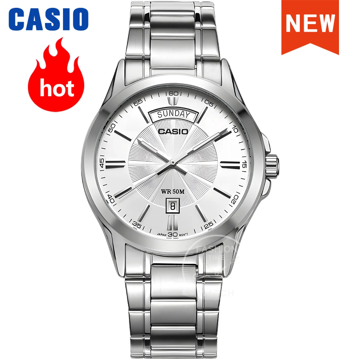 Часы Casio для мужчин, простые модные водонепроницаемые кварцевые часы, reloj casio hombre, бесплатная доставка, серия MTP-1381