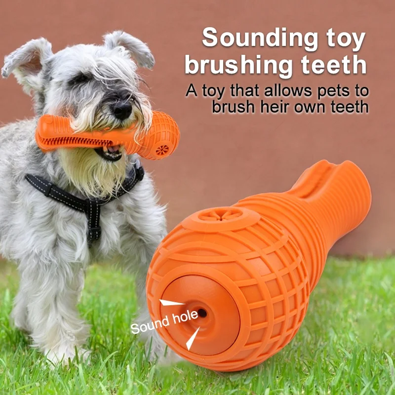 Factory Wholesale Crocodile Beef Flavor Rubber Durable Squeaky Pet Chew Toy Interactive Dog Toy For Aggressive Chewers