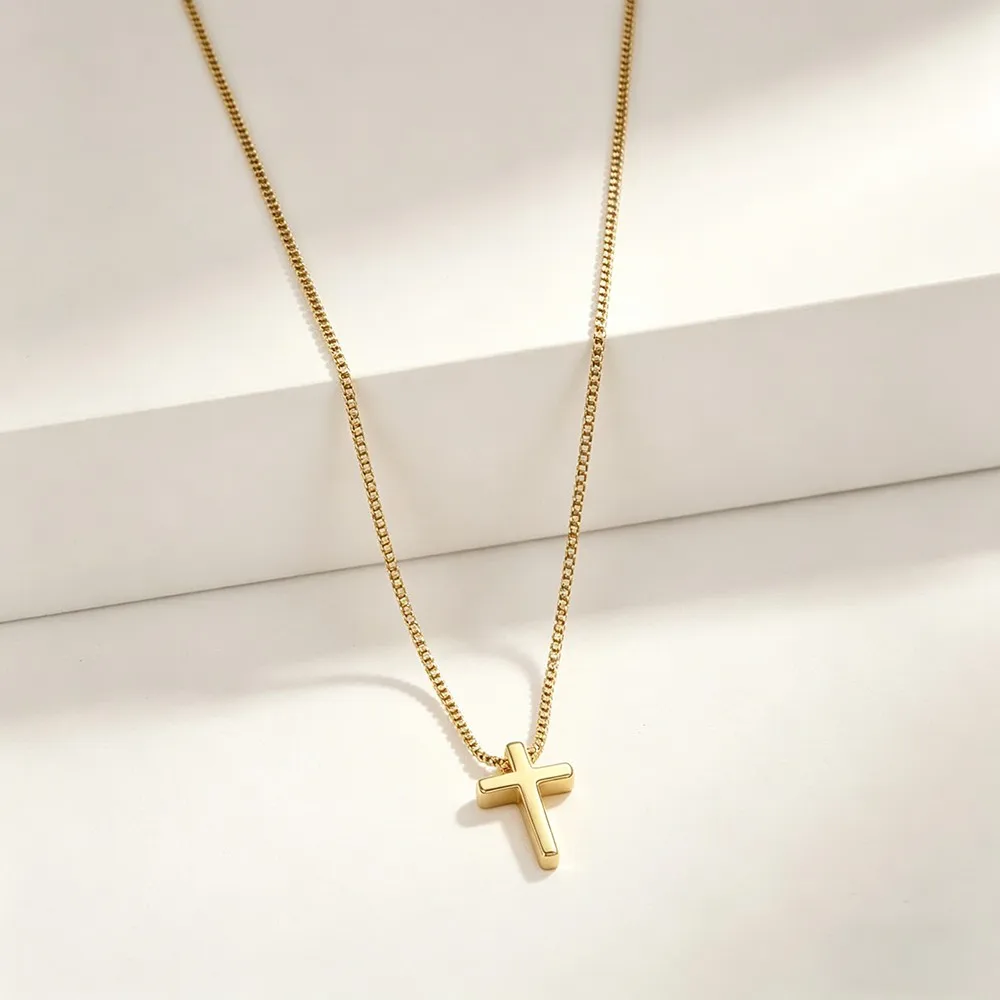 Stainless Steel Cross Pendant Choker Necklaces For Women Mother Day Girlfriend Christmas Birthday Wedding Fashion Choice Jewelry