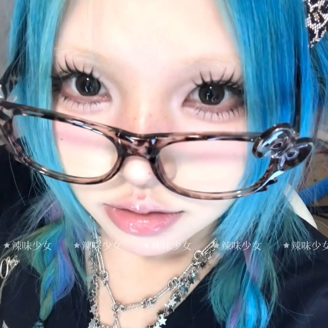 Kawaii Hellokitty Glasses Retro Anime KtEyewear Decorative Accessorie Y2k CartoonFrames Without Lenses Fashion Girls Gifts