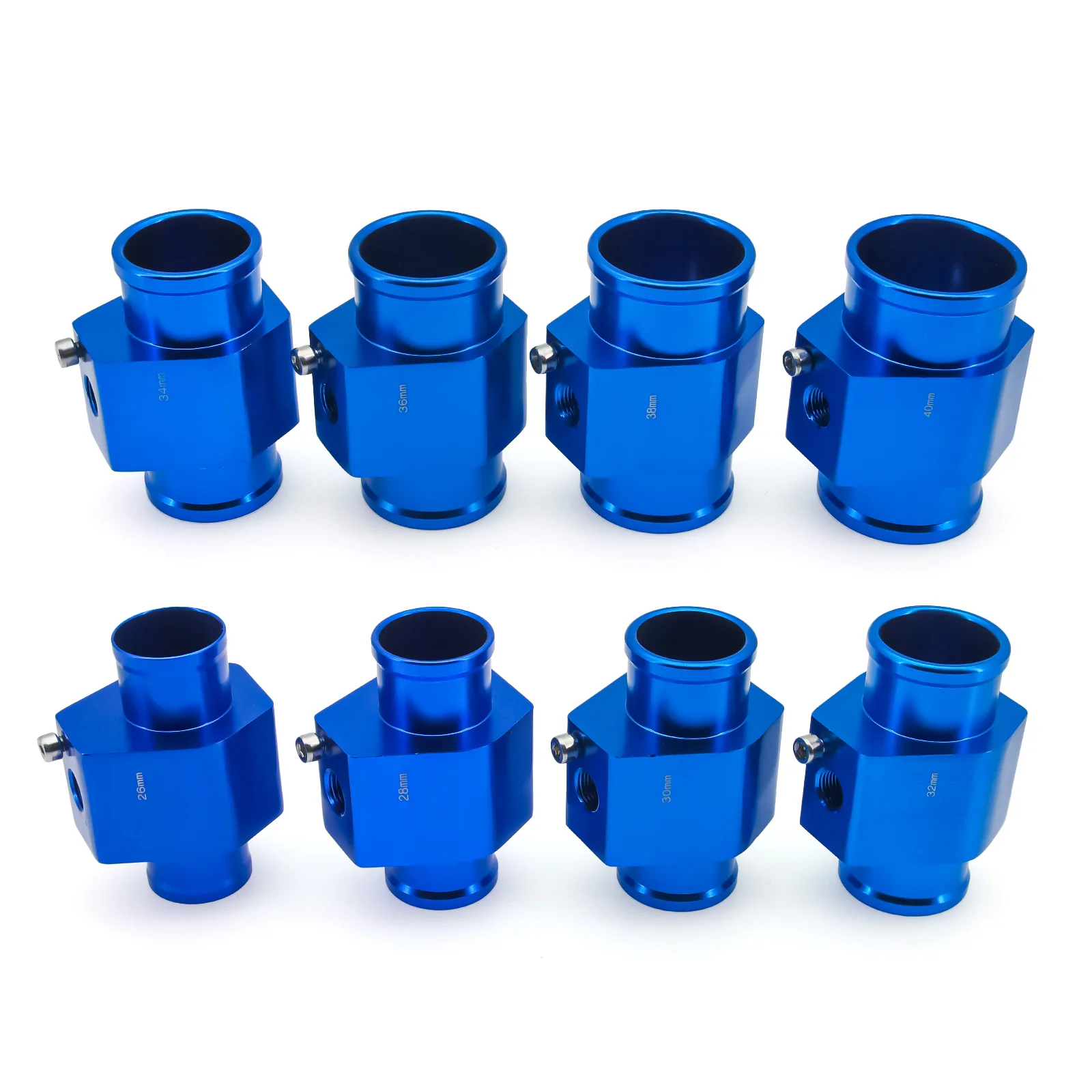 1PCS Car Water Temp Gauge Radiator Temperature Water Temp Joint Pipe Sensor 40mm 38mm 36mm 34mm 32mm 30mm 28mm Hose Adapter