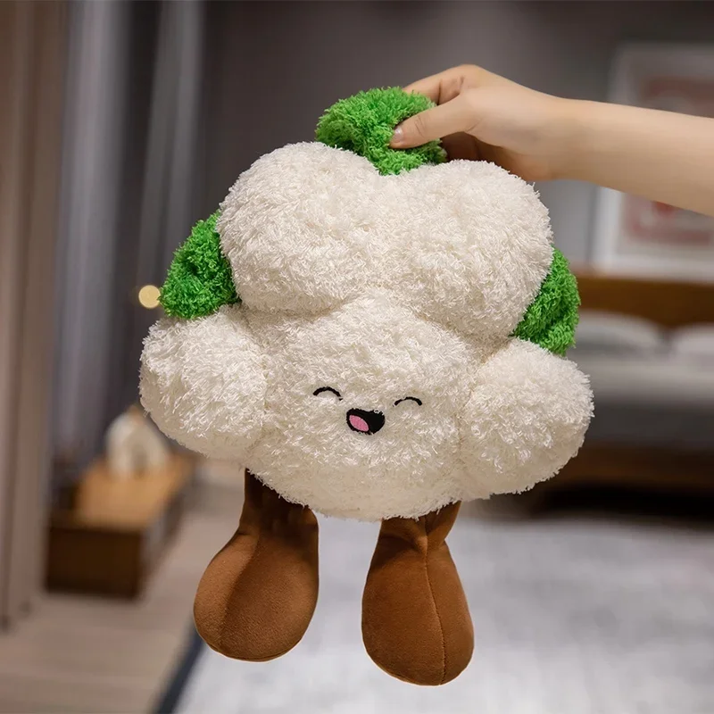 Jouets en Peluche de calfleur de sourire de dessin animé créatif, jouet végétal doux et mignon, porte-clés Kawaii, pendentif de sac à dos, joli cadeau