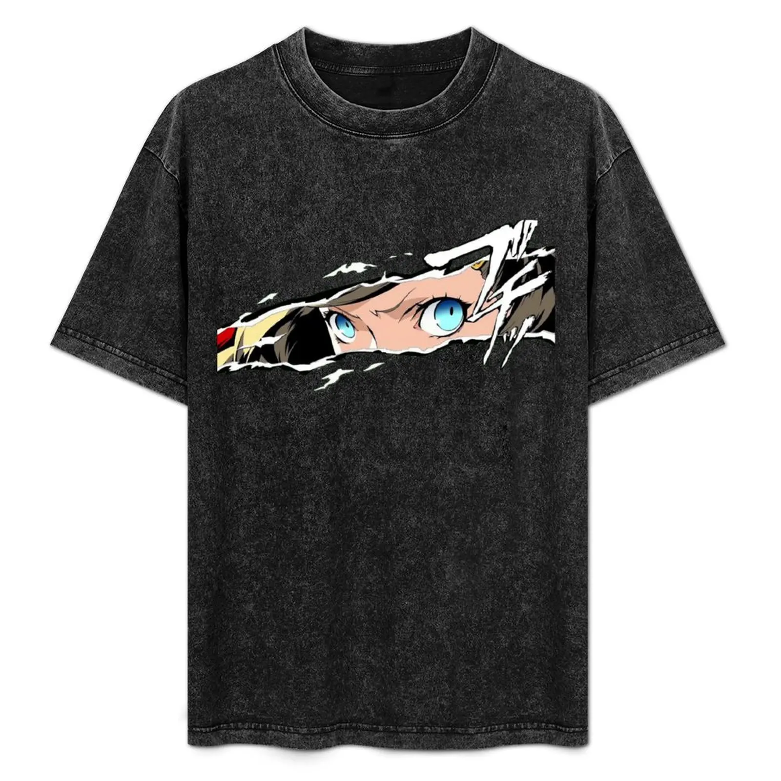 

Ann Takamaki Panther Cut In T-Shirt Urban Style Casual Short Sleeve Top