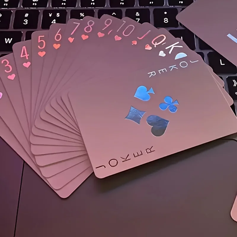 54 Laser-Pokerkarten, Laser-Pokerkarten, Tischkartenspiel mit hohem Erscheinungsbild
