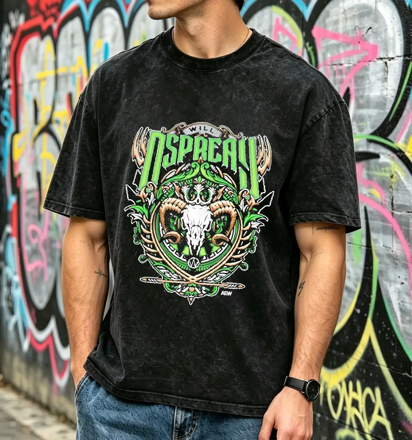 washed T Shirt Will Ospreay AEW Top Rope Tuesday Limited Edition Classic vintage Washed fashion Soft Stylish streetwear
