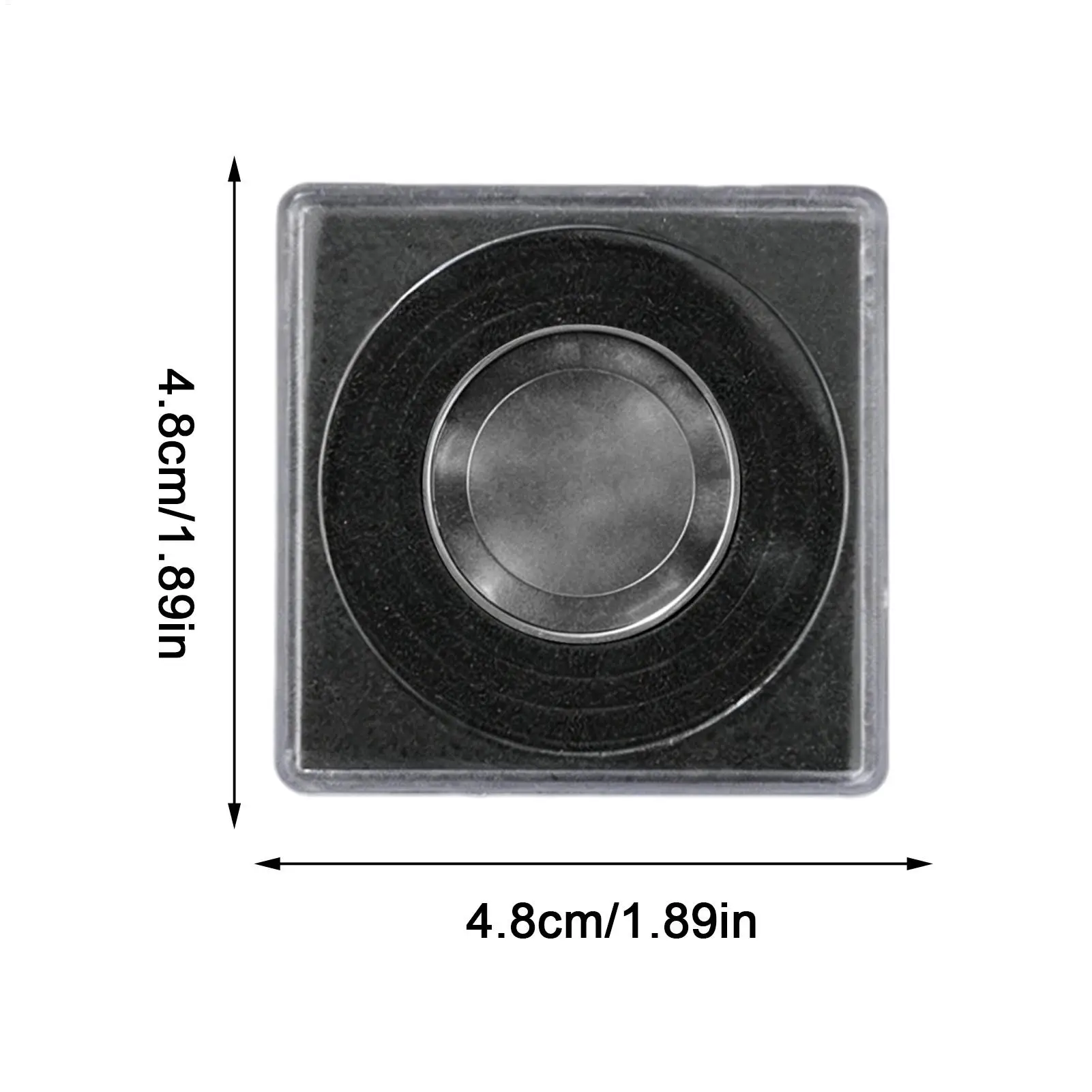 Clear Coin Holder Transparent Shockproof Display Case Acrylic Coin Collection Capsule for Home Table Bedroom Living Room, Adults