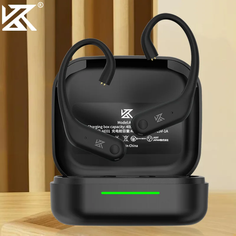 Cabo de atualização sem fio KZ AE01, Adaptador Bluetooth IEM, Microfone HD, Pin ENC, 0,75mm, 0,78mm, ZS10 Pro, EDX Pro, Bluetooth 5,4, 0,75