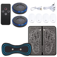 A47F-Electric Foot Massager Pad Electrostimulator Massage Mat EMS Muscle Massager Relax Feet Massage Fitness Masajeador USB