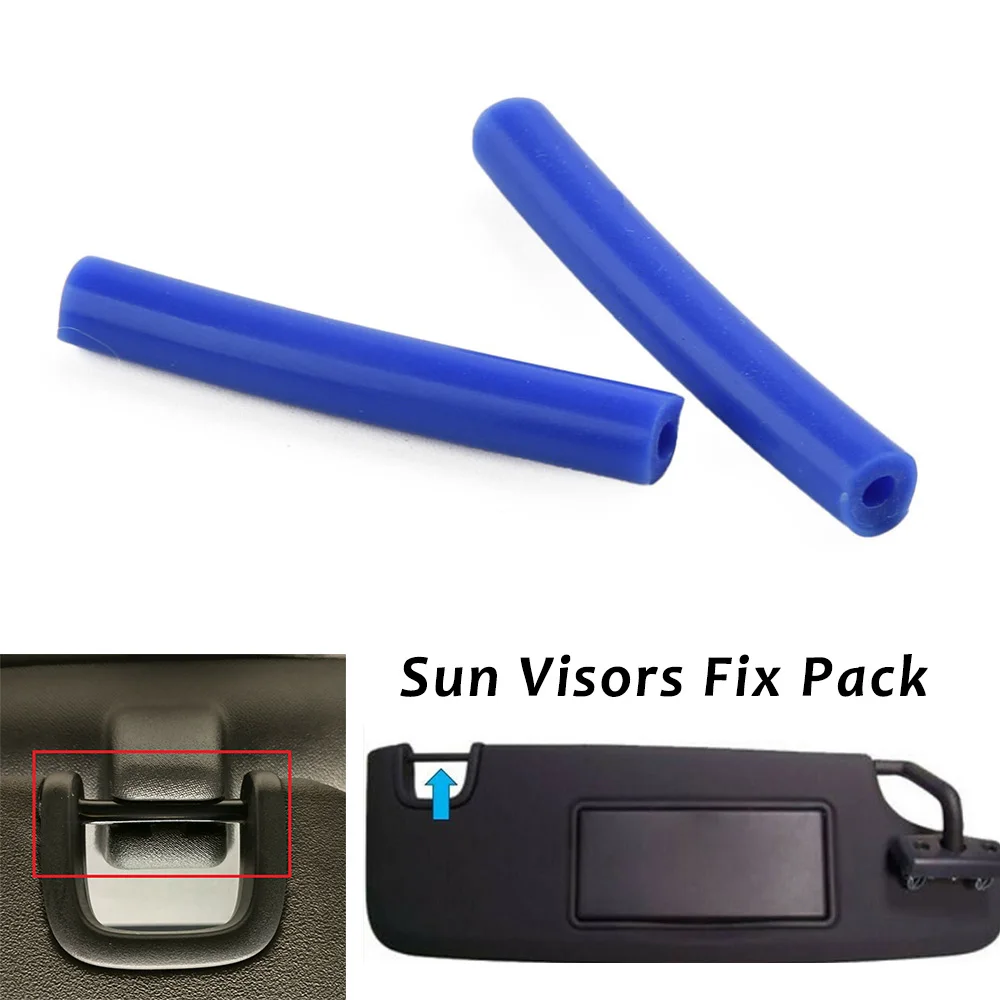 

For Jeep Wrangler JK JKU Sun Visor Repair Kit Left & Right Side Sunvisor Car Accessories 2 Plastic Bushings + Applicator Gel