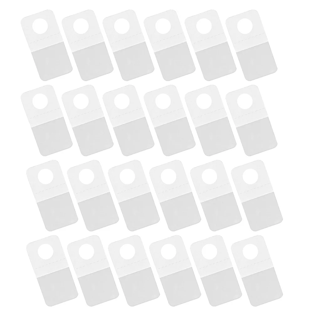 100 قطعة من علامات التبويب المعلقة اللاصقة الشفافة، ملصقات خطافية ذاتية اللصق لعرض المتجر، عناصر صغيرة للأعمال التجارية، المكتب والمنزل #4