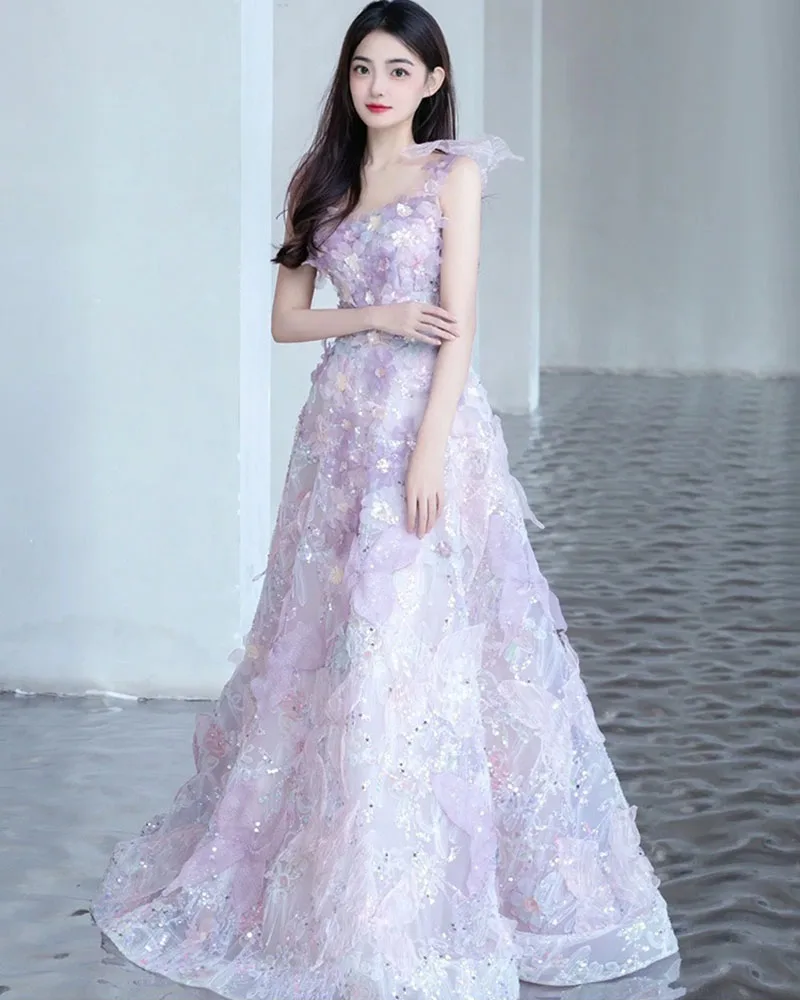 Nuevo Vestido De noche Formal largo DongCMY lujo Dubai Vestido De Fiesta Largo flor graduación fiesta De alta calidad para mujer Vestido