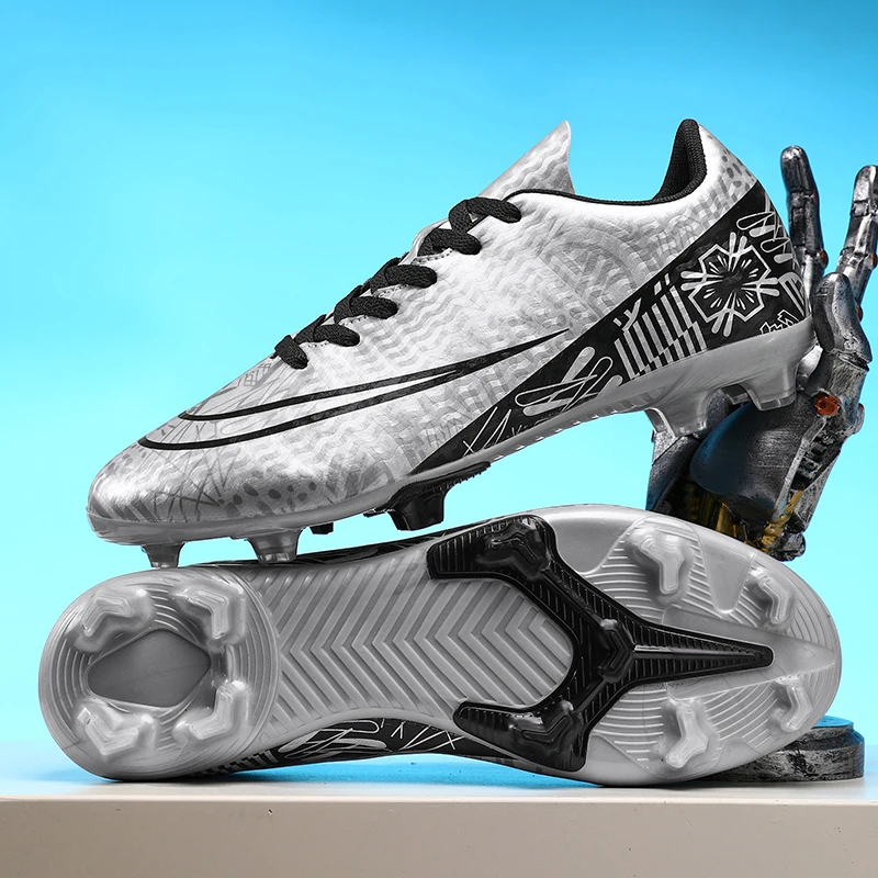 Men's Firm Ground Soccer Cleats Low-top Football Cleats FG/AG Professional Training Outdoor Lightweight Soccer Shoes