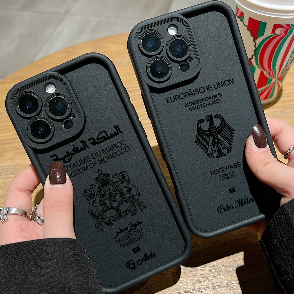Morocco UK USA Passport Phone  - Phone Cases Uk Samsung recension och pris