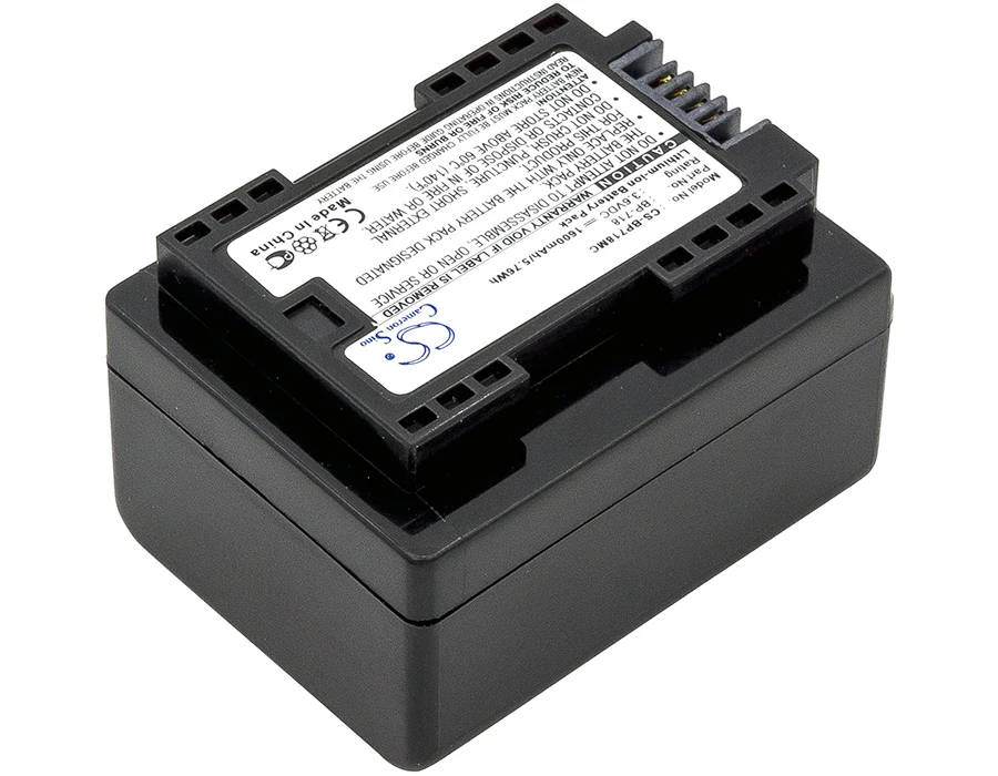 Battery for Canon VIXIA HF M52,VIXIA HF M50,VIXIA HF M500,VIXIA HF M506,VIXIA HF R32,VIXIA HF R30 (1600mAh) 3.6V