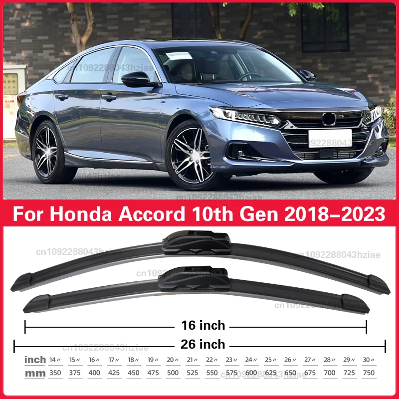 Wiper Front Wiper Blades For Honda Accord 10th Gen 10 2018-2023 Windshield Windscreen Front Window 26"+16" Accessories view 4