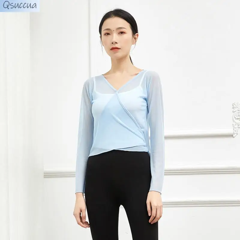 Gaze de dança clássica feminina, Roupas de balé, Roupas Corporais Rima Corporal, Casacos