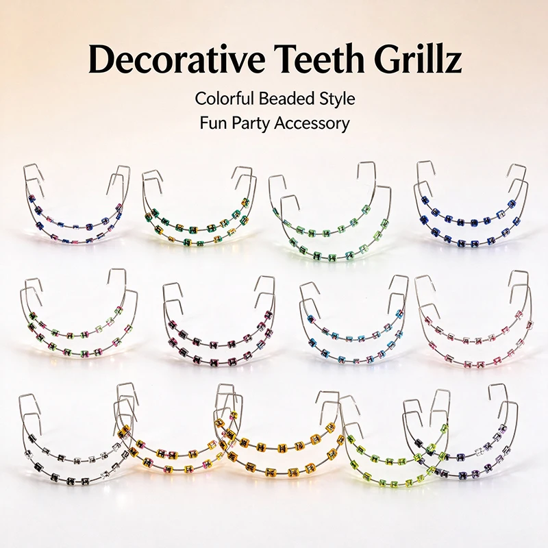 Complete Color Options for Braces, Fashionable and Colorful Braces, Dual Color Ring Braces A Pair of Equipment