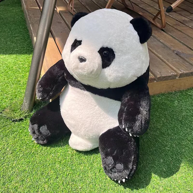 Simulation Cute Panda Plush Toy Realistic Lovely Stuffed Animal Kawaii Panda Plushies Doll Anime Soft Kids Babys GirlsToys Gifts