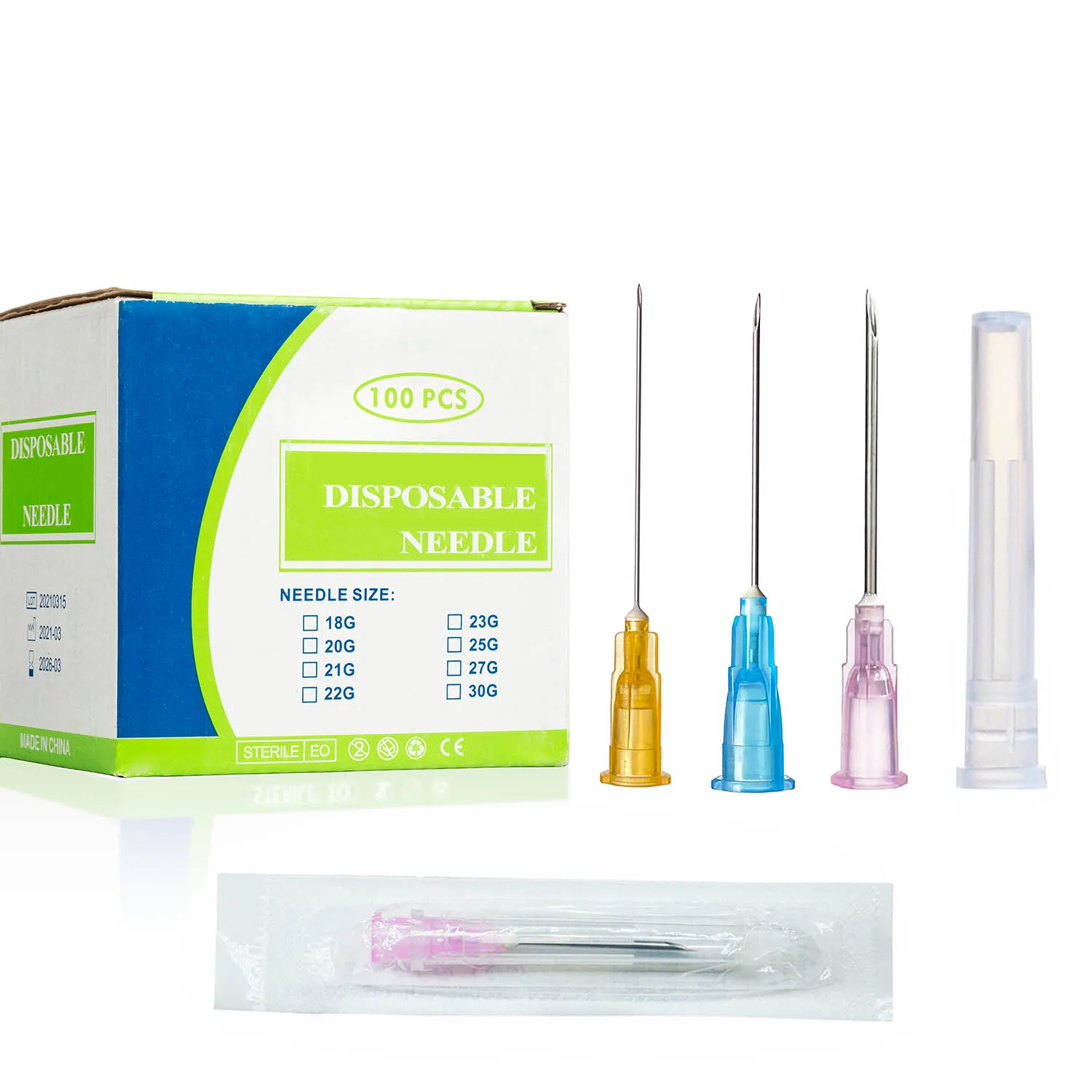 

100PCS 1inch 1.5inch Sterile Syringe Needle18G 23G 25G,Glue Dispensing Needle individualy Packed for Liquid Dispensing,Pets