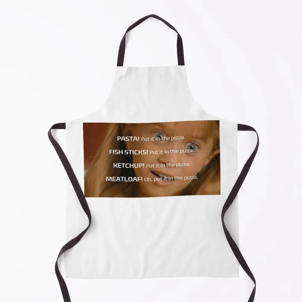 

Gimme PIzza Song Apron useful gadgets for home Novelties Kitchen And Home kitchen girl For Man Haircut Apron