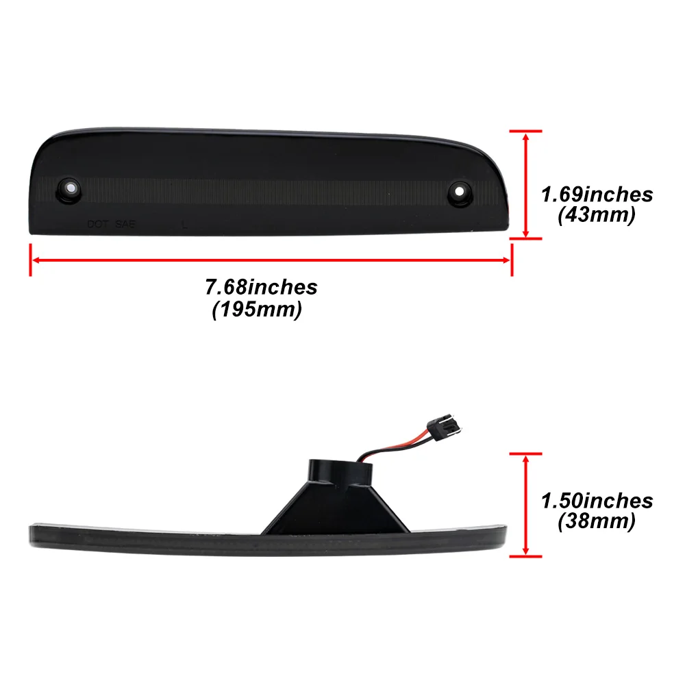 Remplacement du feu de position latéral pour Jeep, coin de pare-chocs, garde-boue de stationnement, LED ambre, blanc, S Moked, TraffXJ, 1997, 1998, 1999, 2000, 2001