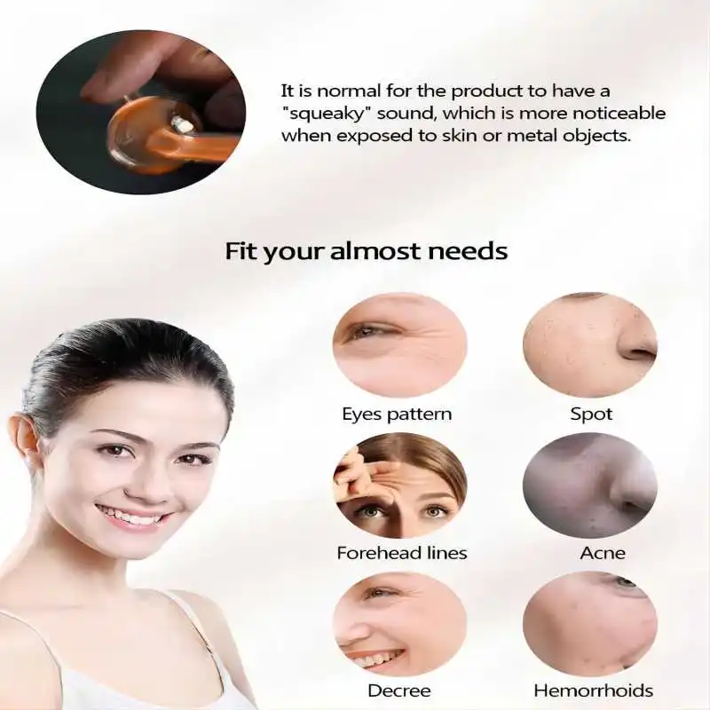 Protable Cordless Rechargeable High Frequency Electrotherapy Wand Skin Acne&Scalp Therapy Machine Wrinkle Removal Anti-ha