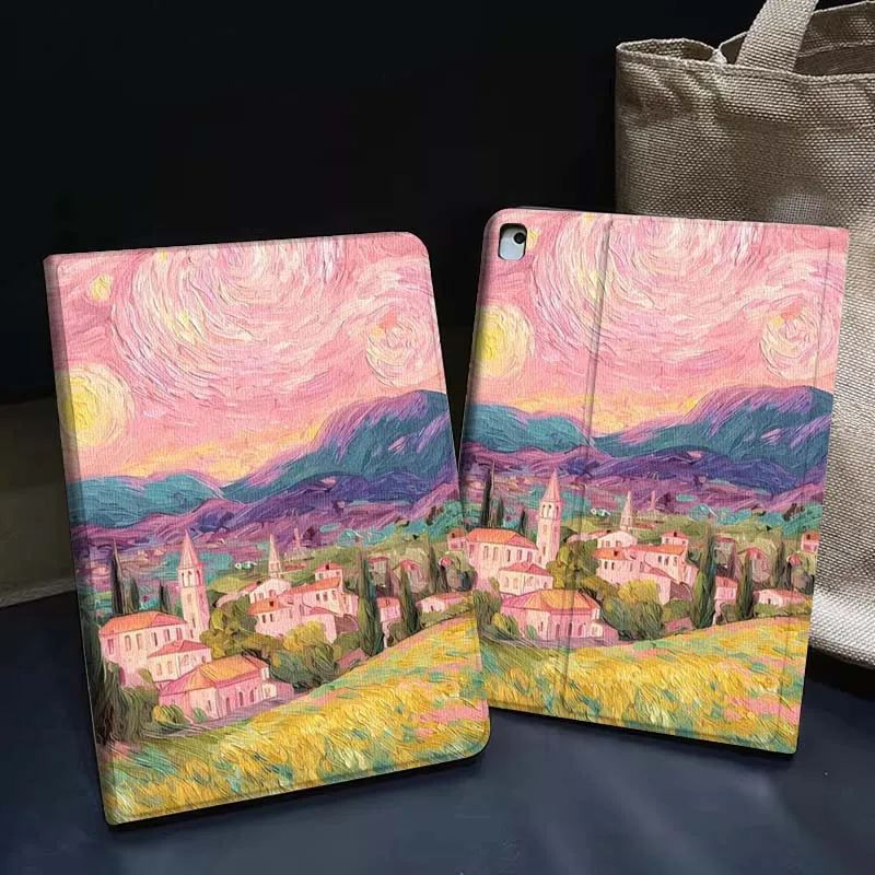 

Golden Sun Clouds Drops Tablet Case For Apple iPad Air Pro mini 1 2 3 4 5 6 7 8 9 11 M2 M3 M5 M4 5th 6th 7th 10th 11th Gift