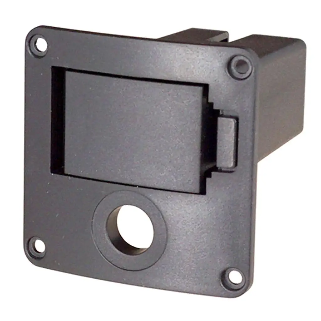Black Plastic Guitar Battery Cover Electric Guitar Parts Battery Holder for 9V Active Pickup Replacement