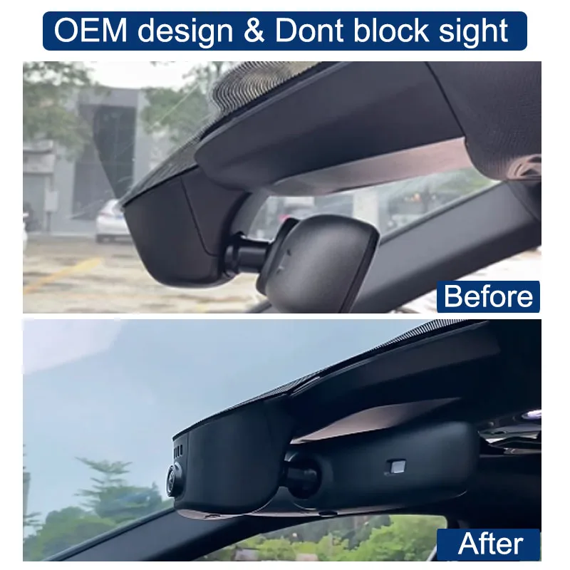 Mrec Dash Cam 4K Wifi Front Rear Dual Camera for Porsche Cayenne E3 9YA 92A S GTS 2016 2017 2018 2019 2020 2021 2022 2023 2024