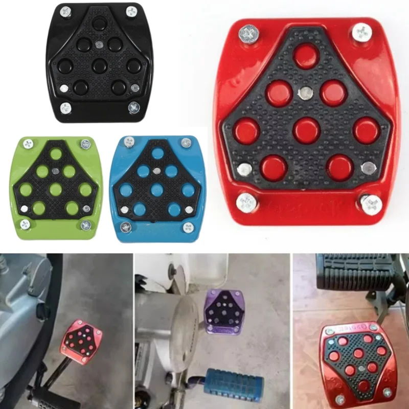 

Universary Nonslip Motorcycle Footrest Foot Peg Multicolor Aluminum Alloy Brake Pedal Motorcycle Antislip Brake Pedal Cover