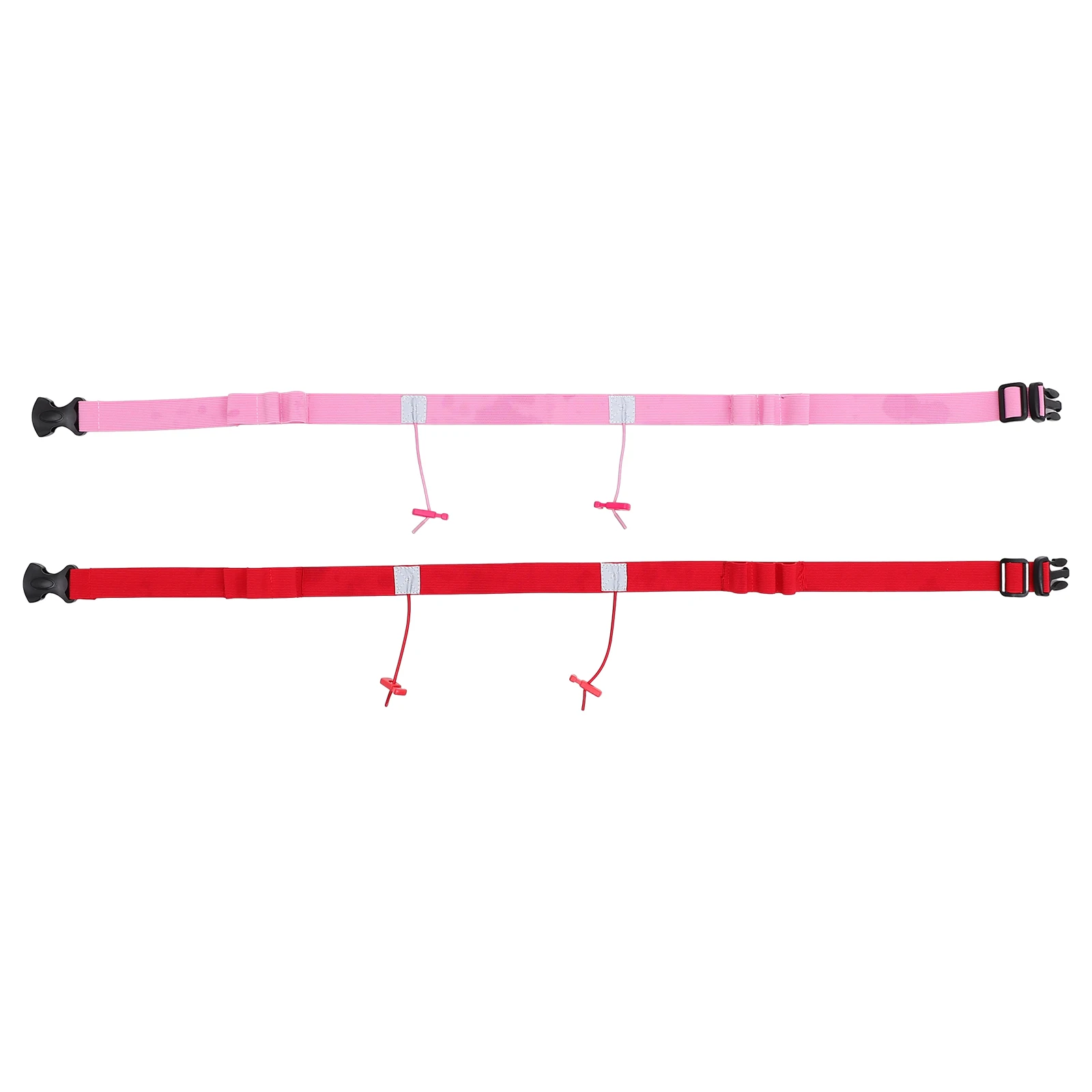 

2 шт. ремень с гоночным номером, светоотражающий дизайн, регулируемое защитное снаряжение, легкий, простой в использовании, красный, розовый, гоночный ремень