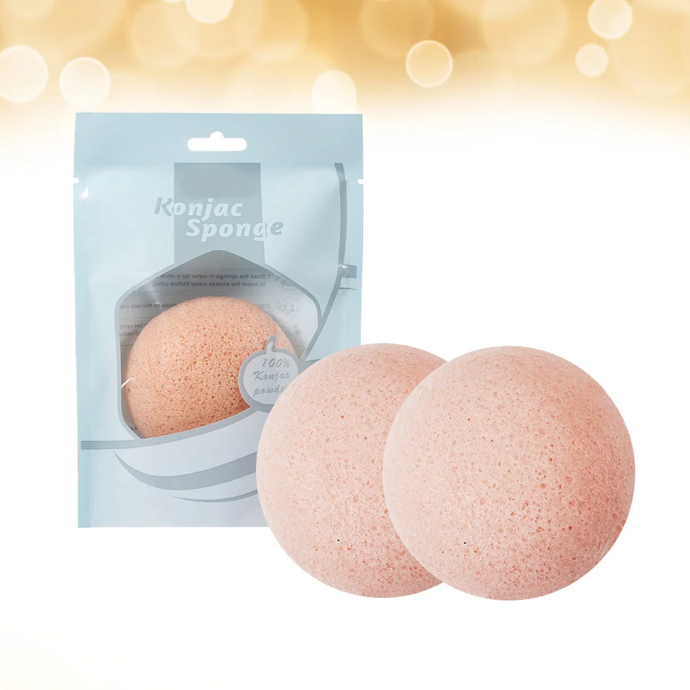 3 قطعة الإسفنج نصف دائري العناية الطبيعية بالوجه غسل نفخة لطيف التقشير التطهير الإسفنج للبشرة الحساسة حب الشباب
