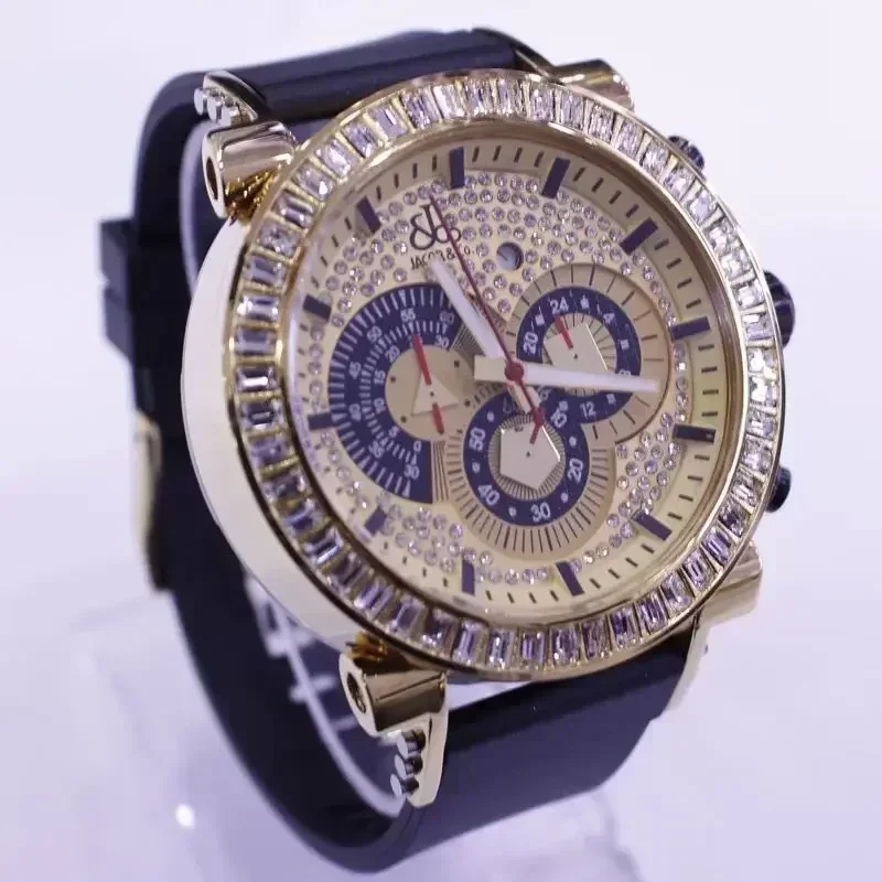 Tschechischer Leopard platzte europäischen und amerikanischen Modetrend tschechisches Leoparden quarzband große Platte Herren Strass uhr