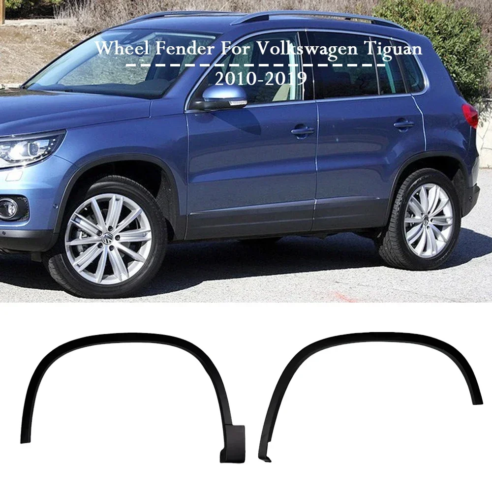 For VW Volkswagen Tiguan 2010-2019 Car Wheel Fender Flares Arches Wheel Eyebrow Mudguard Strips Exterior Body Kits Tuning