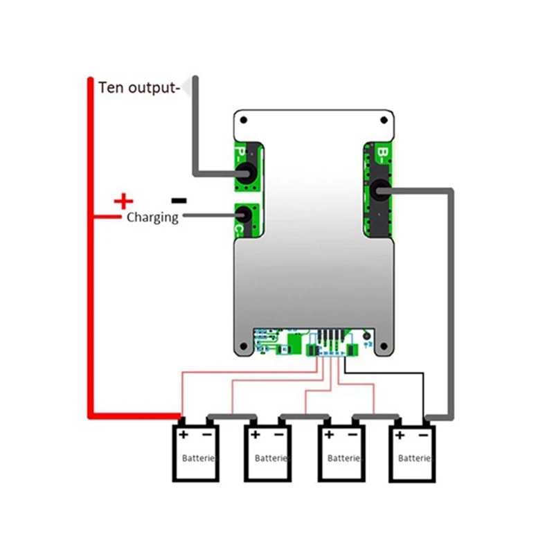 2Pcs 4S 12V 100A BMS Lifepo4 Lithium Iron Phosphate Battery Protection Circuit Board With Balanced Charging