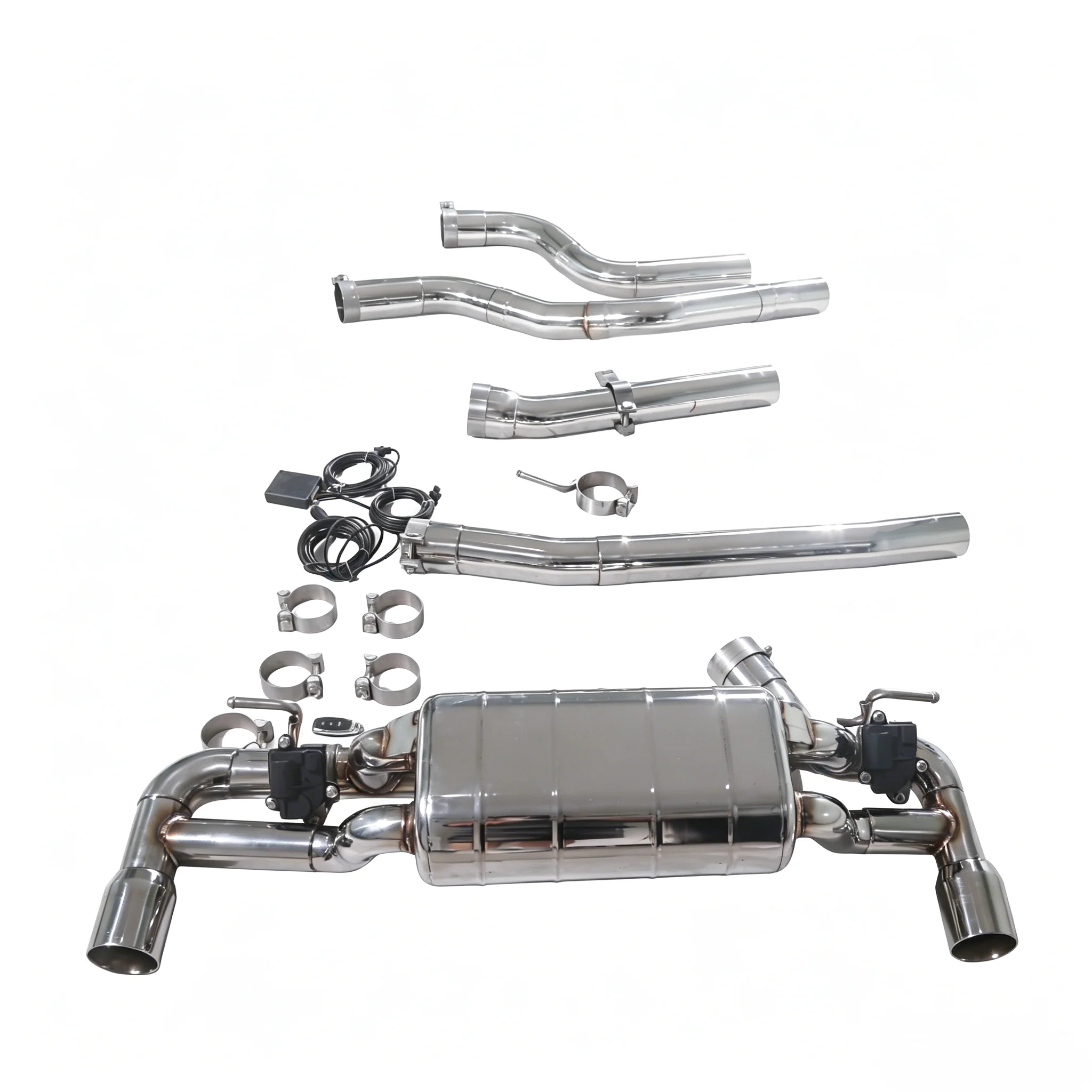 For Applicable to the 2010-2019 BMW 120i 125i 2.0T F20 B48 SUS304 Mid Rear High-permance Exhaust System with Muffler