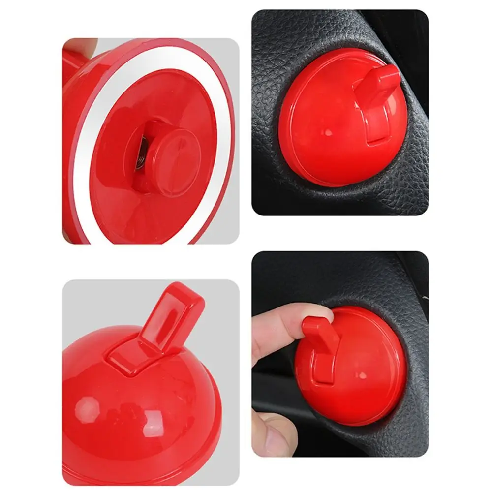 Universal Car Push Start Button Cover ABS Cool Starter Engine Cover Anti-Scratch Ignition Protective Cover Auto Accessory