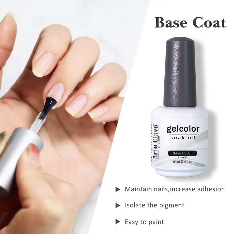 ArteClavo 15ml Top Gel Mantel Basis Mantel Primer Foundation Magie Entferner Gel Nagellack Lack Nail art Maniküre Lack weg tränken