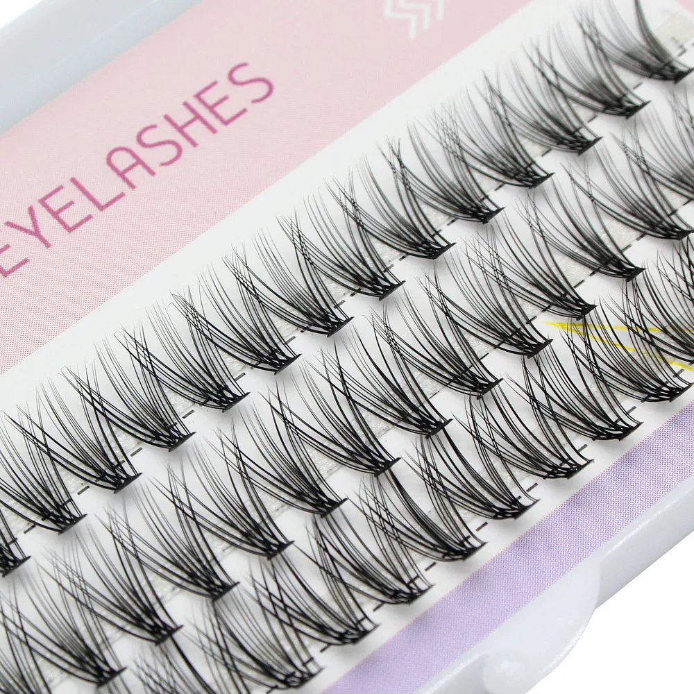 High Quality Natural Soft Artificial Cosmetic Eyelashes Personal False Eyelash Extensions Professional Clustered Mink Eyelashes