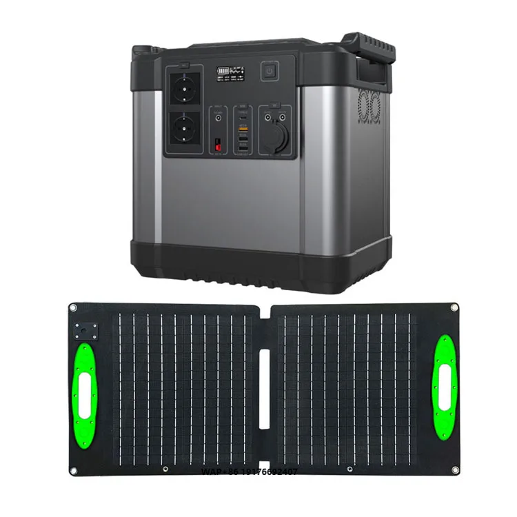 

Outdoor Camping Portable Power Station with Solar Panel Power Bank 1000w Home Generator