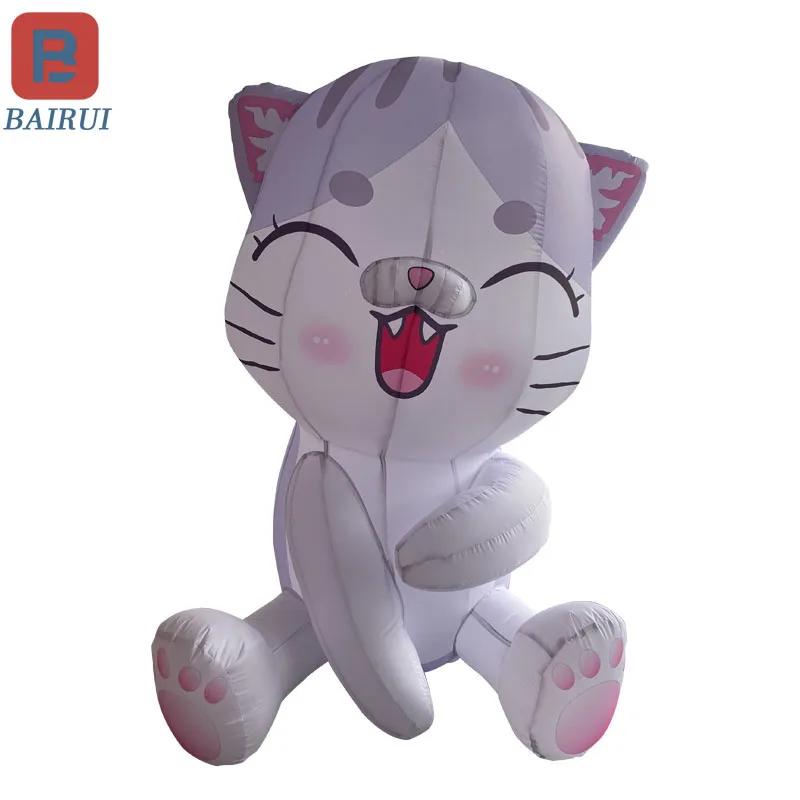 Inflatable cartoon cat model cute pet festival amusement park birthday party decorations props can be customized