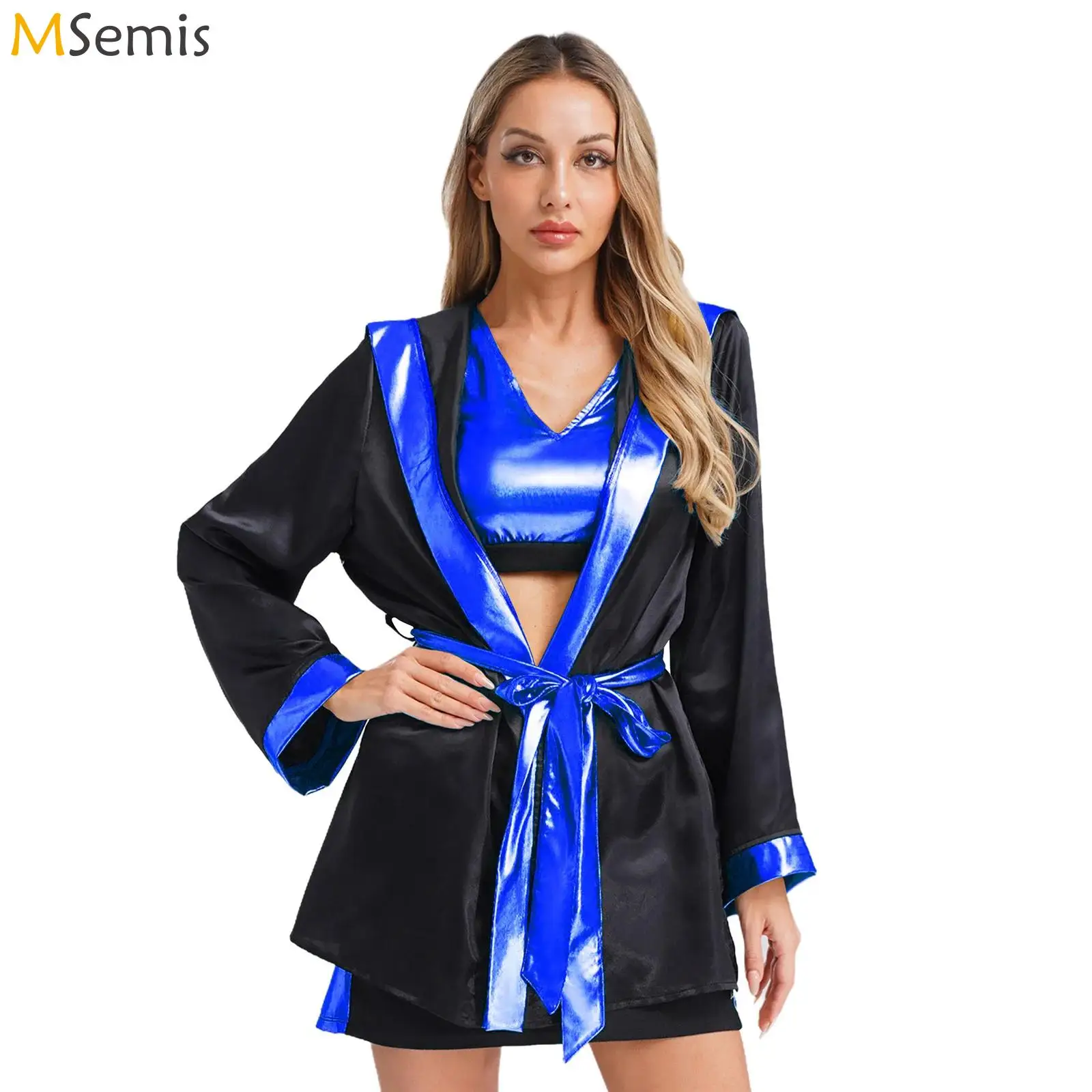 

Muay Thai Fight Sanda Jersey Boxing Clothes Hooded Cloak Tank Tops + Skirt Combat Sparring Grappling Kickboxing Training Uniform