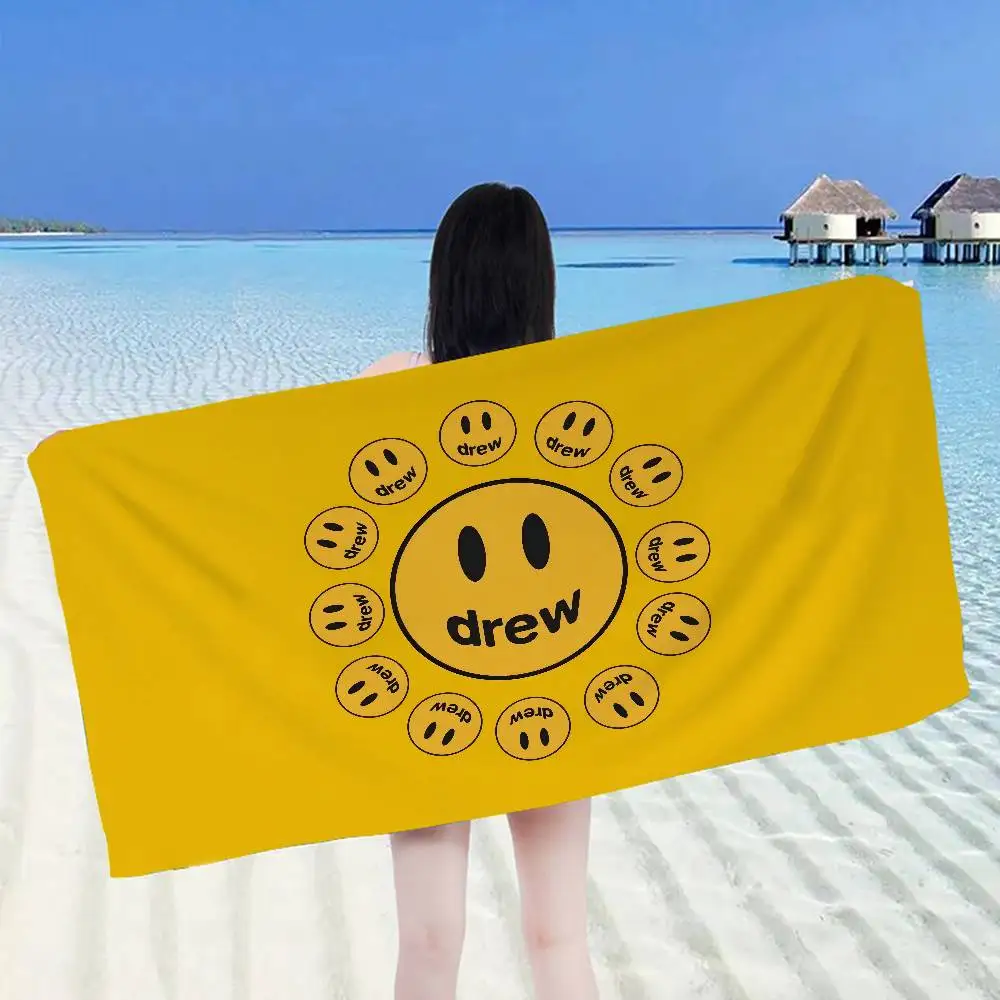 Fashion D-Drew H-House Bath Towel Microfiber Soft Water Absorbing Breathable For Girl Kids Decorative Cartoon Beach Towel