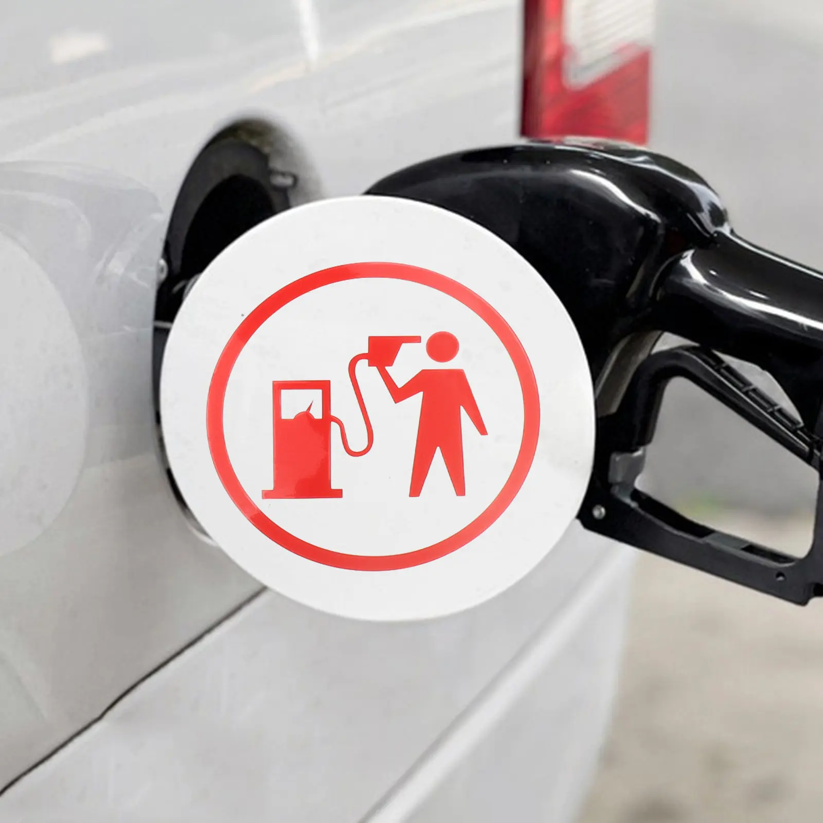 

16Pcs Gas Tank Cap Decals Universal Car Fuel Tank Stickers 4.72in Round Suv Truck Fuel Fill-Up Reminder Label Funny Car Decals