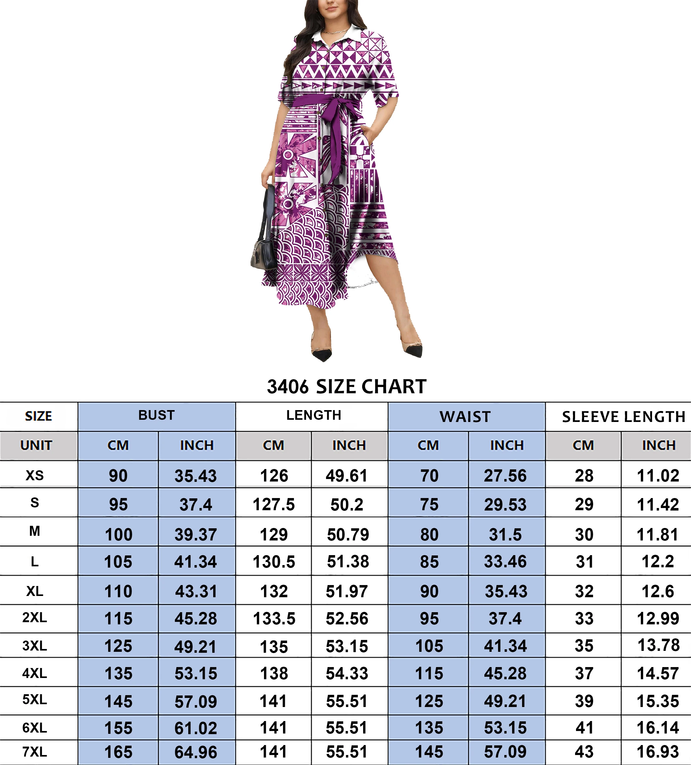 Tapa Polynesian Tribal puletasi Beach Dress Matching Men Hawaiian Shirts Traditional Clothing Long Dress Couple Clothes 2pcs