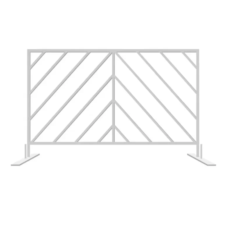 Contemporary Freestanding Temporary Metal Partition, Chevron Design Event Temporary Barrier