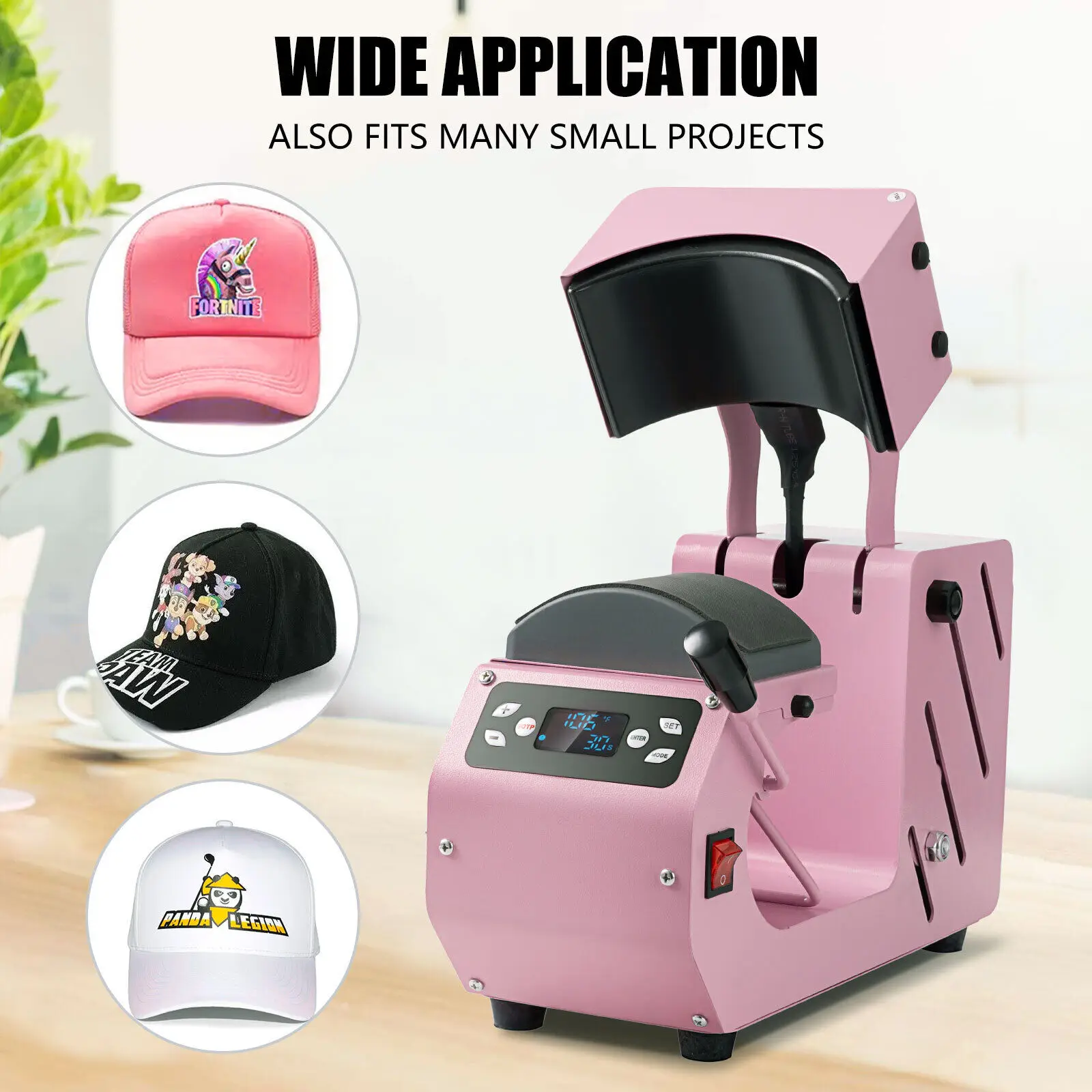 2 in 1 Auto Hat Heat Press Machine for Caps Bags Sublimation Auto Open & Release