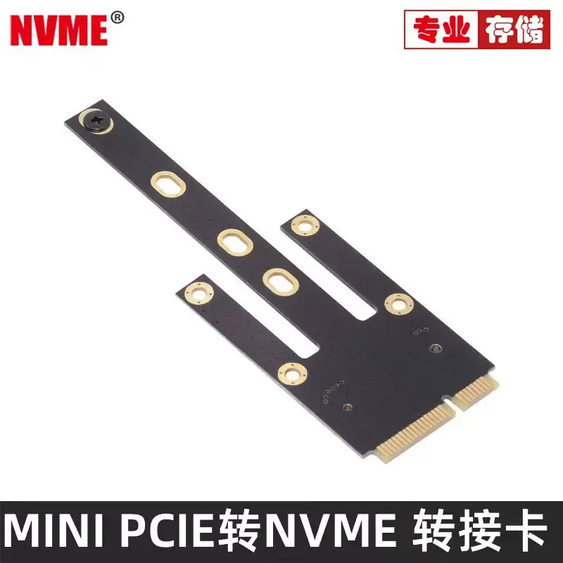Mini PCI-E to M.2 NVMe SSD Adapter Card TF Card Slot WiFi Interface Changed to Key-M Expansion for Laptop Desktop