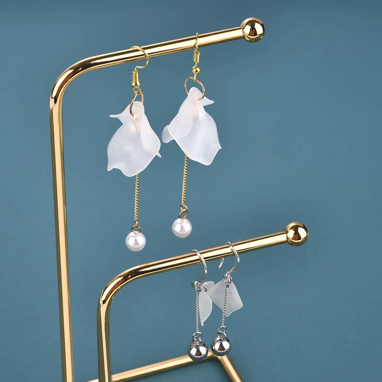 10 szt. Łańcuszek przedłużający ze stali nierdzewnej, odporny na blaknięcie, łącznik z kulką, łańcuszek do kolczyków, naszyjników, do samodzielnego tworzenia biżuterii