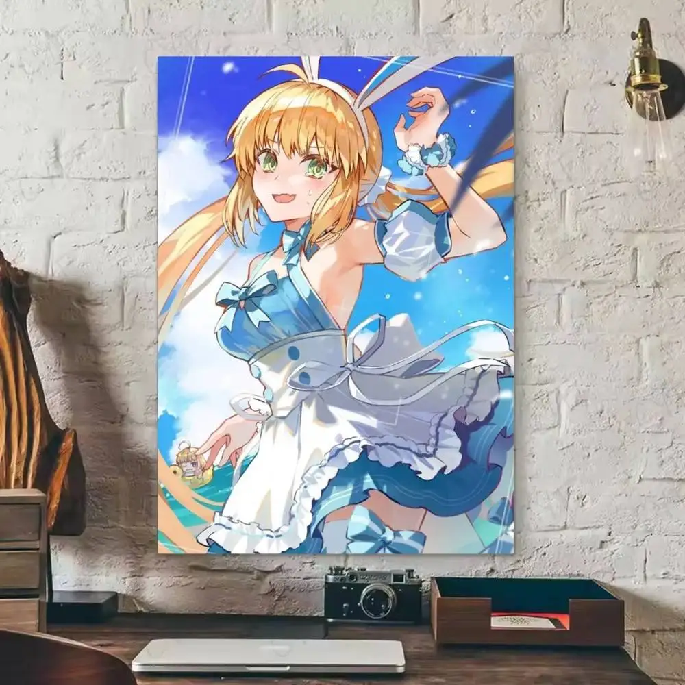 Artoria Caster Fate Grand Order Castoria  Anime Character Poster HD Print Wall Art Home Decor